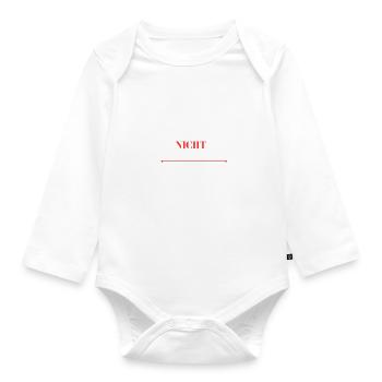 katze - Baby Bio-Langarm-Body - Weiß - Vorne