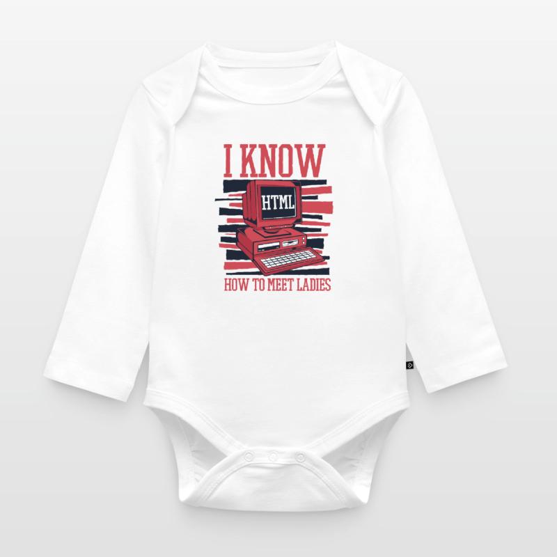 I Know Hot To Meet Ladies Developer Coder Baby Bio-Langarm-Body
