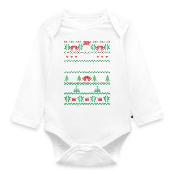 One Merry Decorator - Organic Longsleeve Baby Bodysuit - white - Front