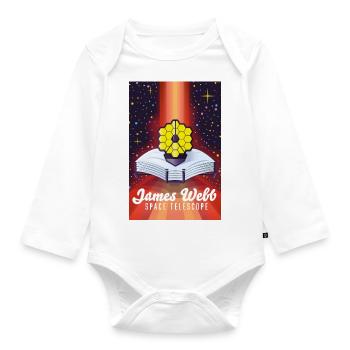 James Webb Space Telescope - Organic Longsleeve Baby Bodysuit - white - Front