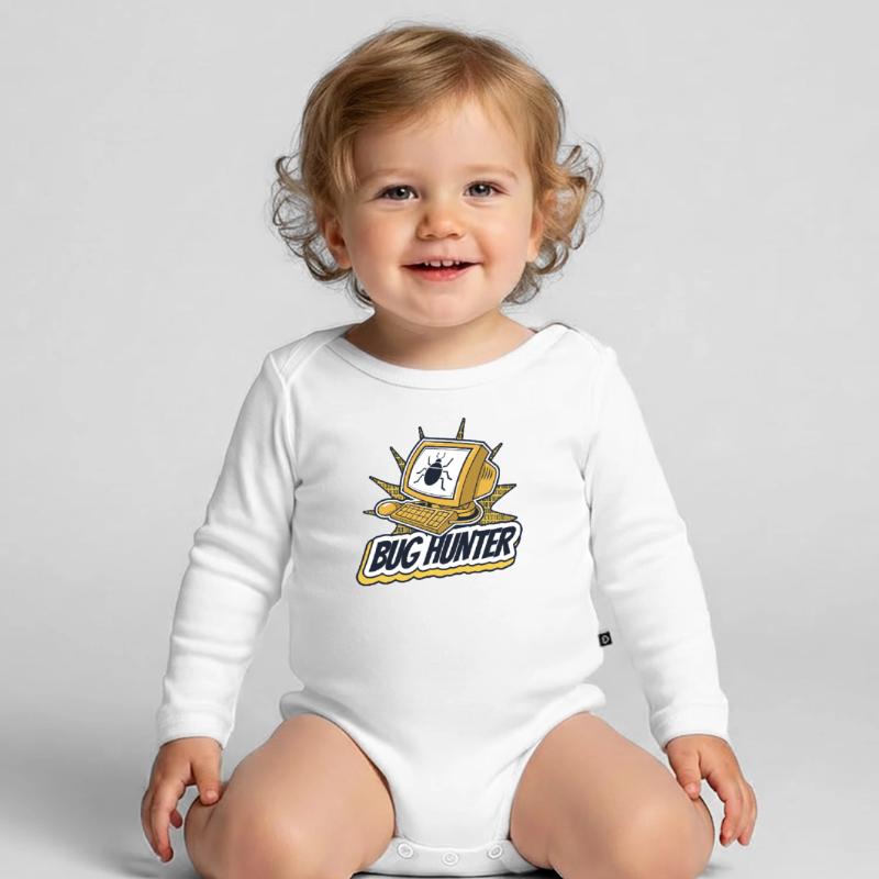 Bug Hunter Softwareingenieur Developer Coder Baby Bio-Langarm-Body