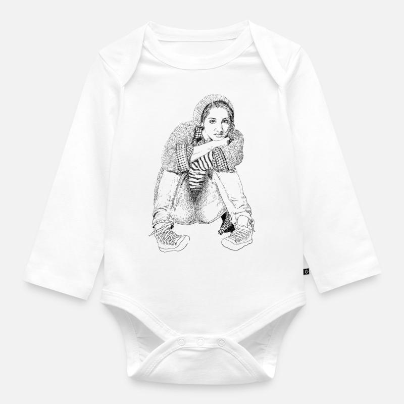 Frauenpower - Baby Bio-Langarm-Body - Weiß
