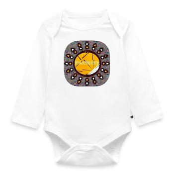 STADTMENSCH - Club WoW - Baby Bio-Langarm-Body - Weiß - Vorne