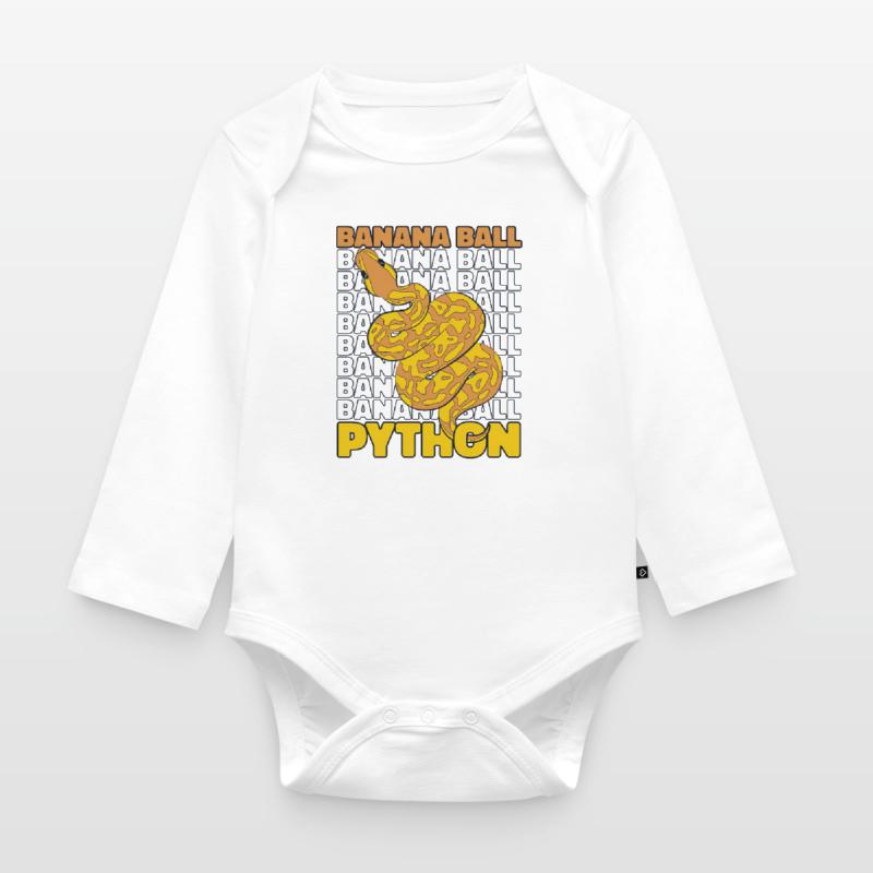 Boule de banane Python Serpent Python Boule de banane Body Bébé bio manches longues