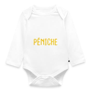 J'peux pas j'me barre en péniche - Body Bébé bio manches longues - blanc - Devant