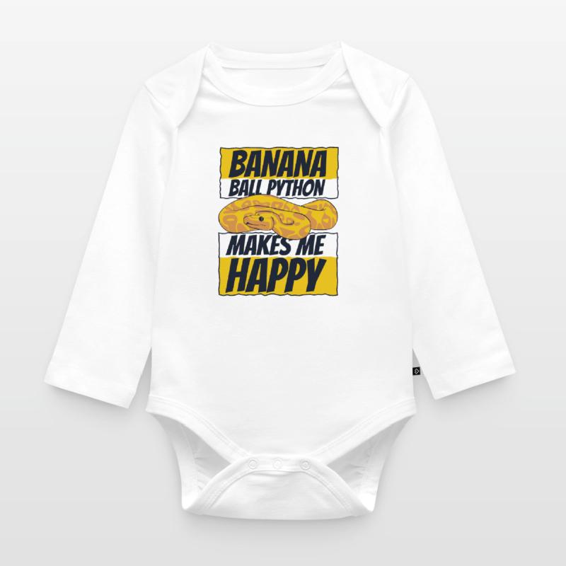 Me rend heureux Serpent Python Boule de banane Python Body Bébé bio manches longues
