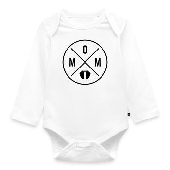 MAMAN Bébé Bébé Pieds Maman Amour Fête des Mères Maman - Body Bébé bio manches longues - blanc - Devant