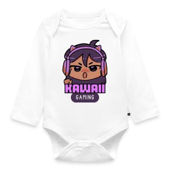 Kawaii - Body Bébé bio manches longues - blanc - Devant