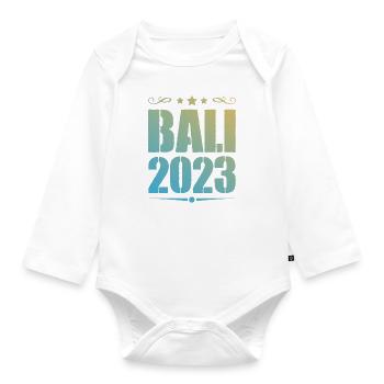Bali 2023 - Body Bébé bio manches longues - blanc - Devant