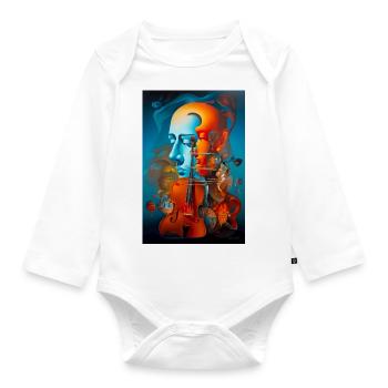 Composer - Organic Longsleeve Baby Bodysuit - white - Front