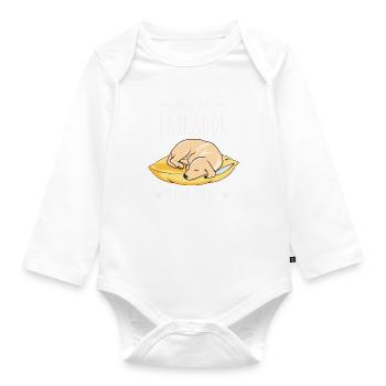 Official Labrador Sleep Shirt - Organic Longsleeve Baby Bodysuit - white - Front