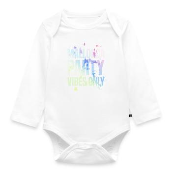 Mallorca Party Vibes - Organic Longsleeve Baby Bodysuit - white - Front