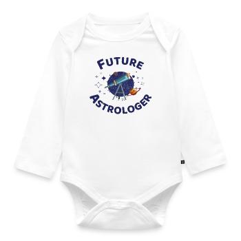 Future Astrologer - Organic Longsleeve Baby Bodysuit - white - Front