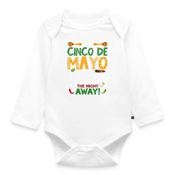 Cinco De Mayo 5 De Mayo Viva Mexico Geschenk - Baby Bio-Langarm-Body - Weiß - Vorne