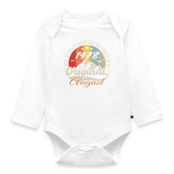 Les Légendes Sont Nées en Août 1978 - 1978 août - Body Bébé bio manches longues - blanc - Devant
