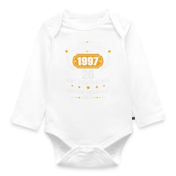 Cadeau anniversaire 26 Ans septembre 1997 Vintage - Body Bébé bio manches longues - blanc - Devant