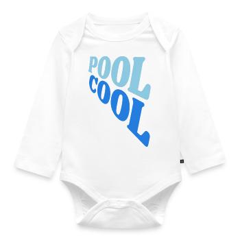 pool cool - Baby Bio-Langarm-Body - Weiß - Vorne
