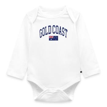 Gold Coast - Baby Bio-Langarm-Body - Weiß - Vorne