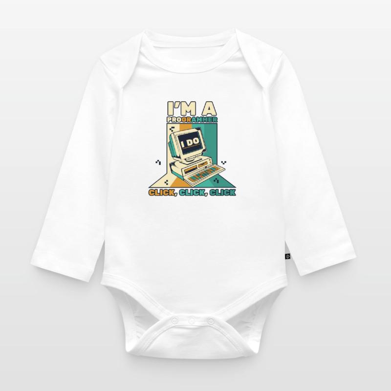 I'm A Programmer Click Softwareingenieur Coder Baby Bio-Langarm-Body