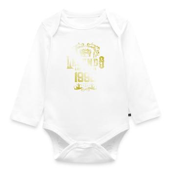 1992 legends geburtstag - Baby Bio-Langarm-Body - Weiß - Vorne