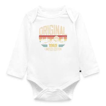 Nostalgisches 1969 Geburtstagsgeschenk 1969 - Baby Bio-Langarm-Body - Weiß - Vorne