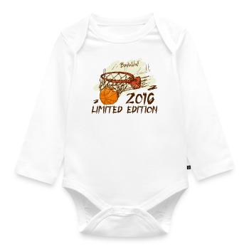 2016 Limited Edition Anniversary Basketball 2016 - Organic Longsleeve Baby Bodysuit - white - Front