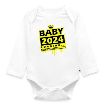 Bébé 2024 Chargement - Body Bébé bio manches longues - blanc - Devant