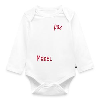 j'peux pas j'ai modélisme - Body Bébé bio manches longues - blanc - Devant