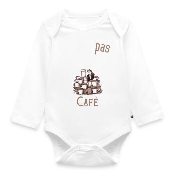 J'peux pas j'ai café - Body Bébé bio manches longues - blanc - Devant