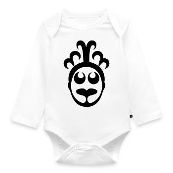 clown - Organic Longsleeve Baby Bodysuit - white - Front