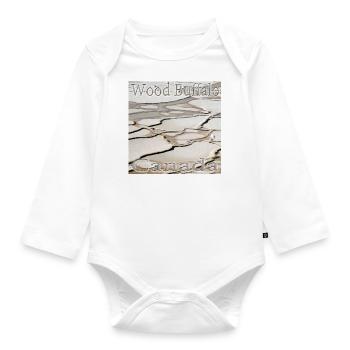 Canada Wood Buffalo Salt Plains National Park - Organic Longsleeve Baby Bodysuit - white - Front