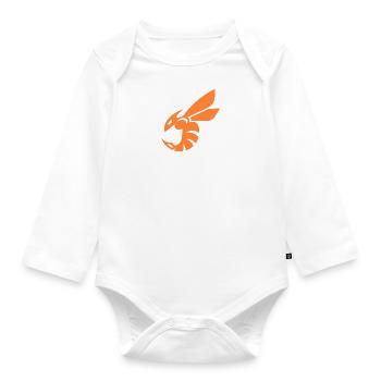 Chasseur de frelon Humour Frelon Asiatique Drôle - Body Bébé bio manches longues - blanc - Devant