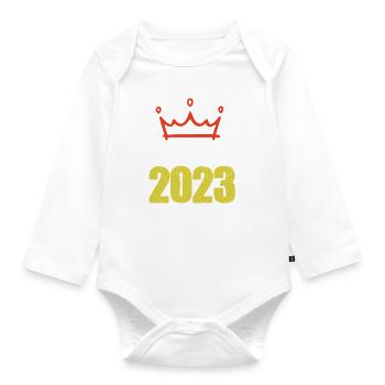 Barcelona 2023 - Organic Longsleeve Baby Bodysuit - white - Front