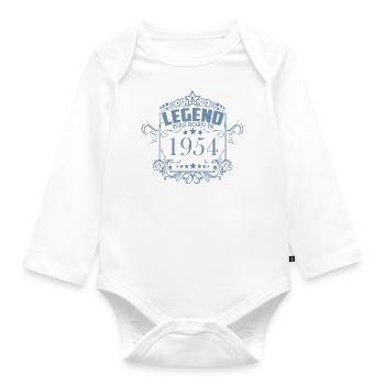 Millésime 1954 Anniversaire Vintage - Body Bébé bio manches longues - blanc - Devant