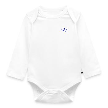 Israel Dove of peace - Organic Longsleeve Baby Bodysuit - white - Front