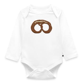 Pretzel - Organic Longsleeve Baby Bodysuit - white - Front