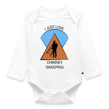 Chimney Sweep Chimney Sweep - Organic Longsleeve Baby Bodysuit - white - Front
