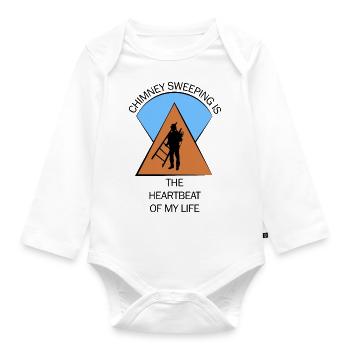 Chimney Sweep Chimney Sweep - Organic Longsleeve Baby Bodysuit - white - Front