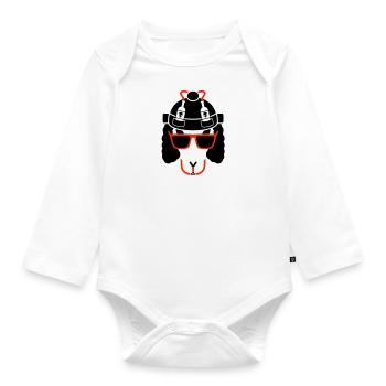 Chadkuroeil - Organic Longsleeve Baby Bodysuit - white - Front