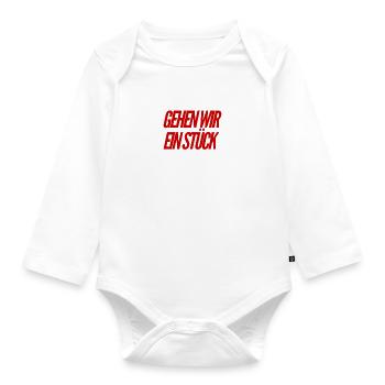 Lust zu laufen? - Baby Bio-Langarm-Body - Weiß - Vorne