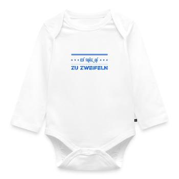 das Misstrauen wächst - Baby Bio-Langarm-Body - Weiß - Vorne