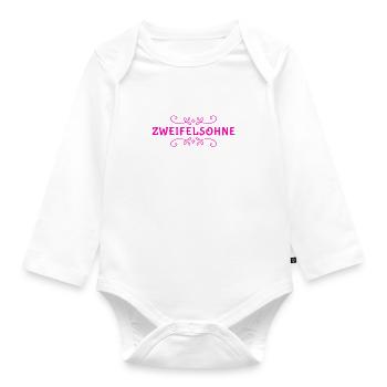 klarer geht es nicht - Baby Bio-Langarm-Body - Weiß - Vorne