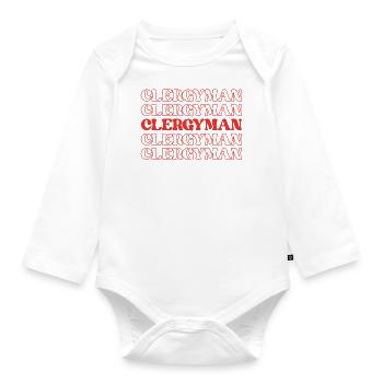 Geistliche Lustige Wertschätzung Zitate - Baby Bio-Langarm-Body - Weiß - Vorne