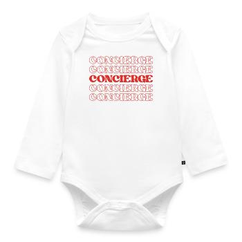 Concierge Guest Services Coordinator Guest - Organic Longsleeve Baby Bodysuit - white - Front