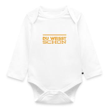 das ist dir doch klar - Baby Bio-Langarm-Body - Weiß - Vorne