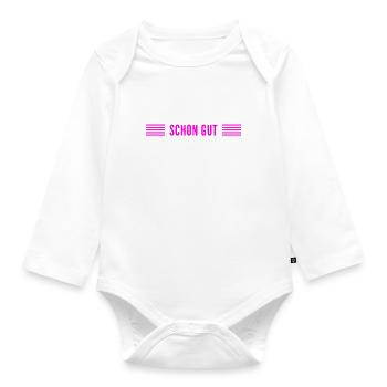 das ist kein Problem - Baby Bio-Langarm-Body - Weiß - Vorne