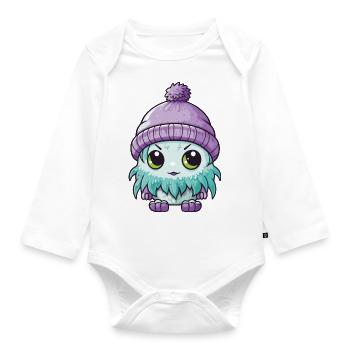 Winter Eskimo Baby Winterlich - Organic Longsleeve Baby Bodysuit - white - Front