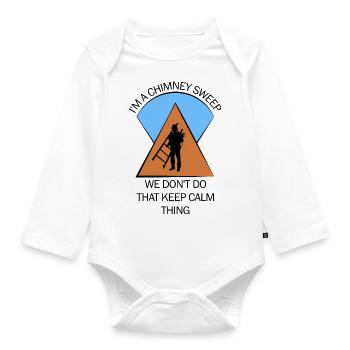 Chimney Sweep Chimney Sweep - Organic Longsleeve Baby Bodysuit - white - Front