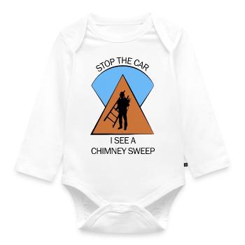 Chimney Sweep Chimney Sweep - Organic Longsleeve Baby Bodysuit - white - Front