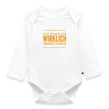 ich kann es wirklich nicht fassen - Baby Bio-Langarm-Body - Weiß - Vorne